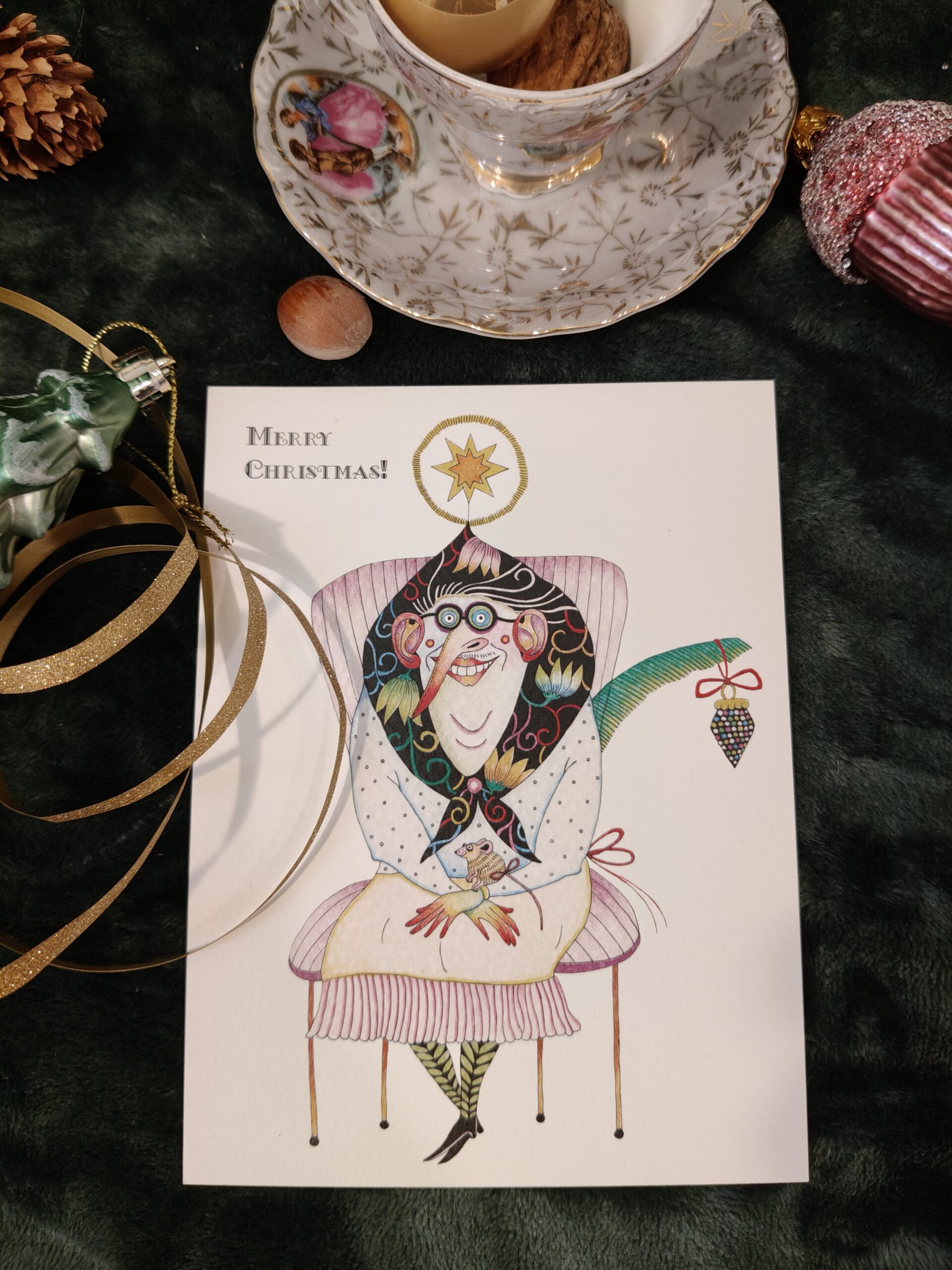 A set of "crazy" Christmas postcards - Image 21