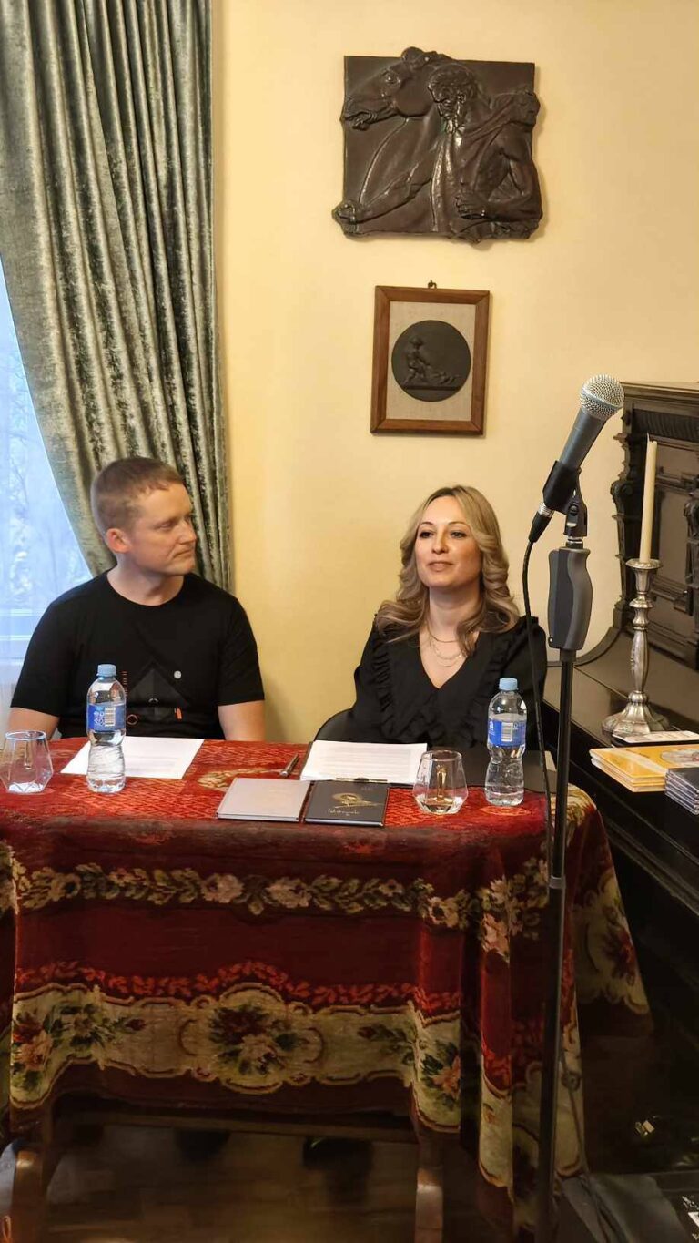 Rasa Night creative evening. Book-launch/concert. The author launched her books“Nightingale” and “Child, wreath and a bird” WHERE?? 25th October 2025. Rasa Naktis also entertained the public by performing her own songs.