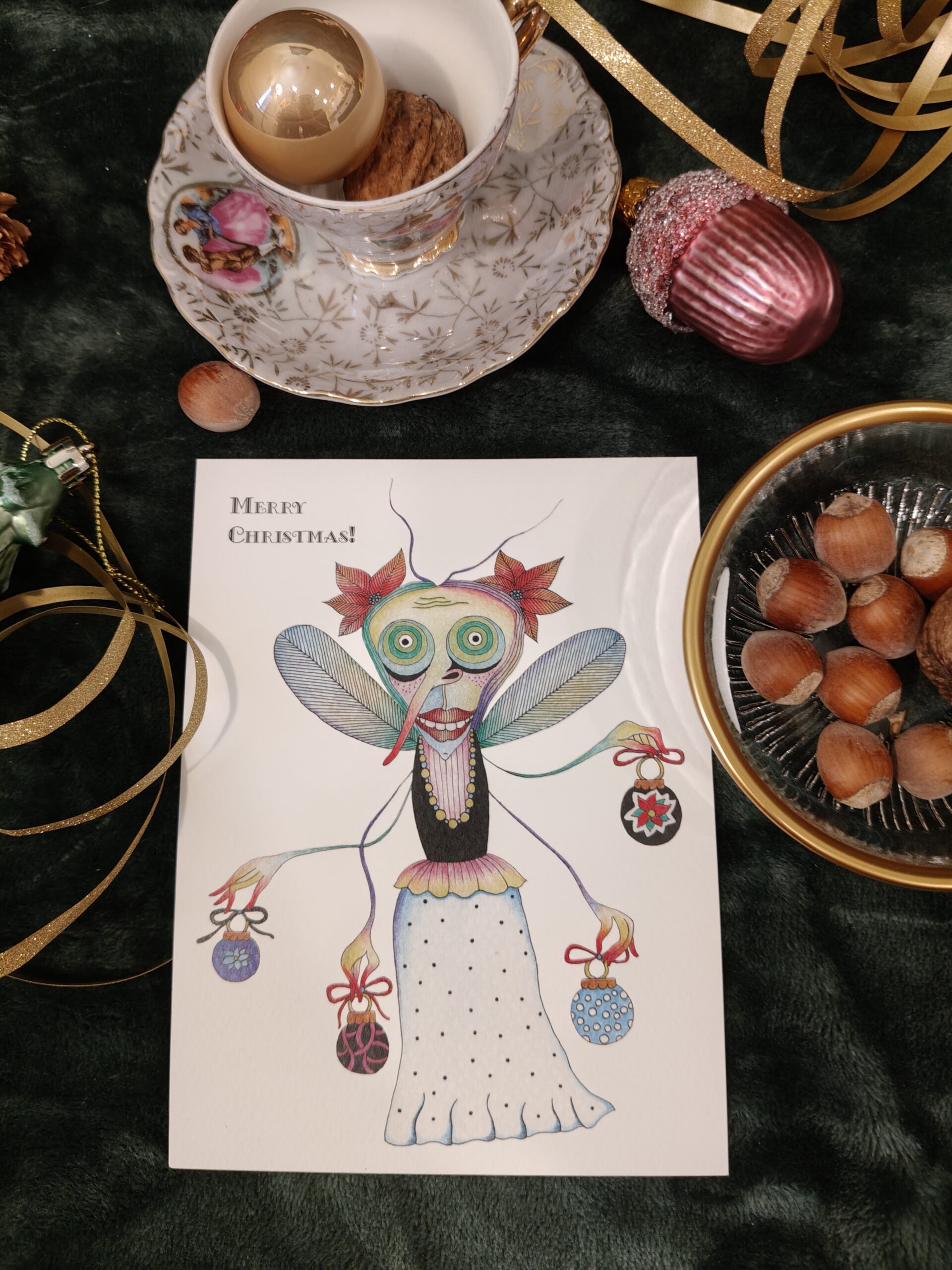 A set of "crazy" Christmas postcards - Image 20