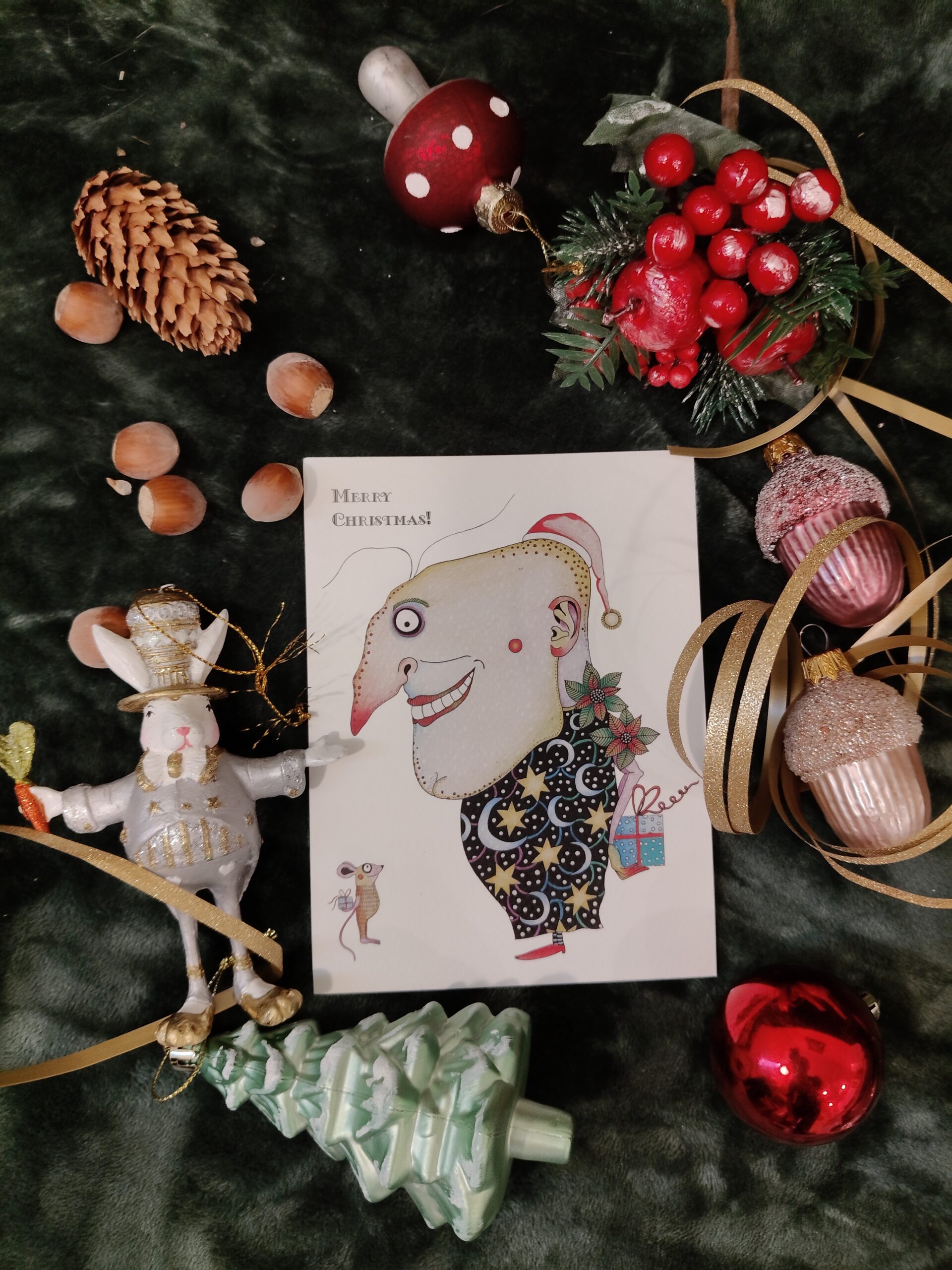 A set of "crazy" Christmas postcards - Image 19