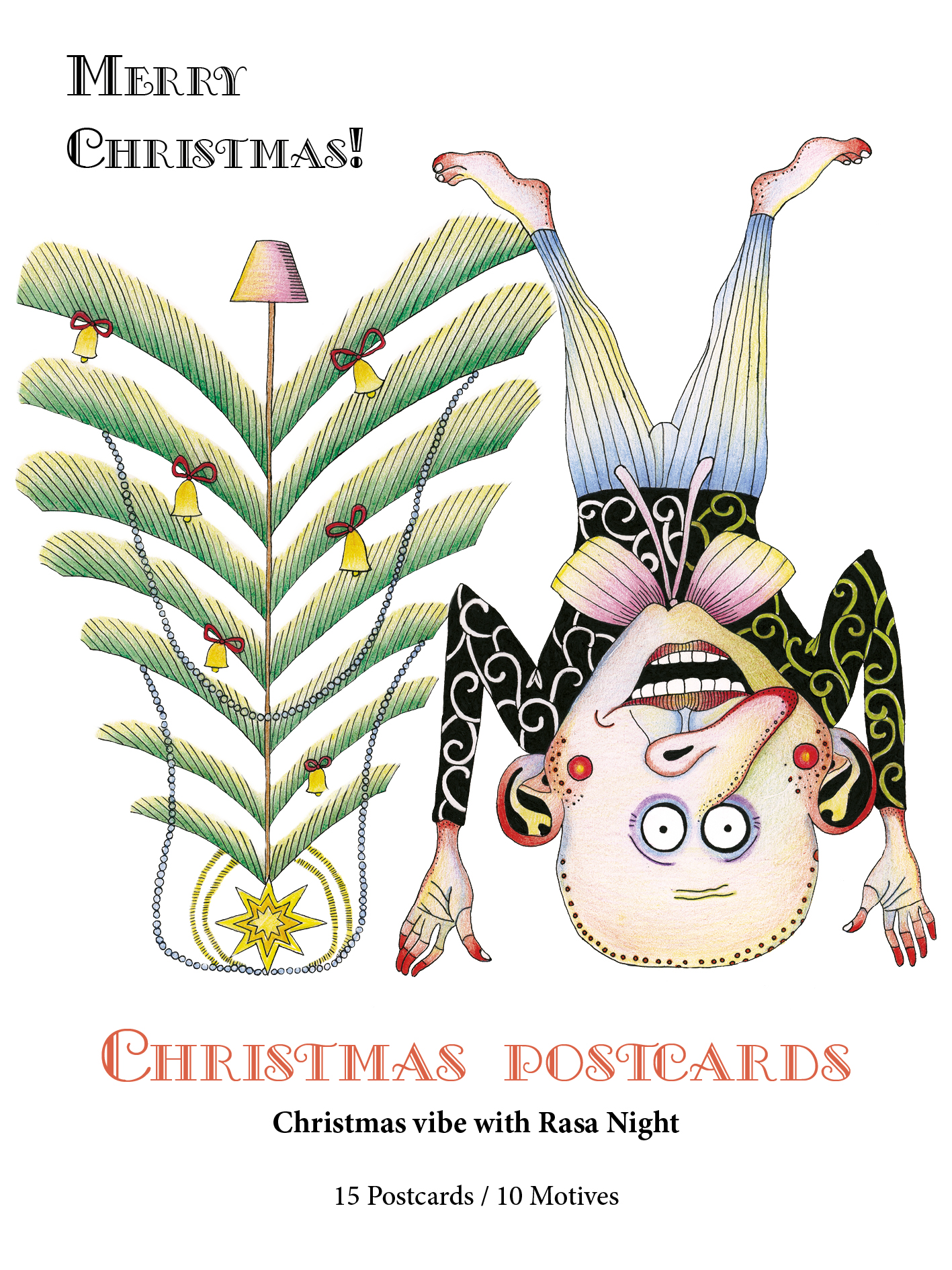 A set of "crazy" Christmas postcards - Image 2