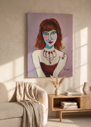 Painted pictures – prints of women (unframed)
